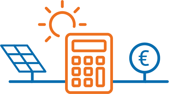 Illustration: Photovoltaik-Rechner